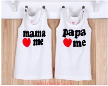 Set áo Papa & Mama love me sát nách