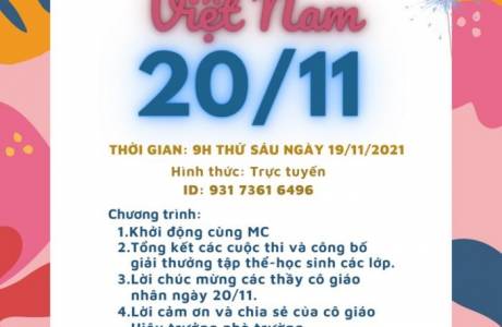Chương Trình Lễ Kỉ Niệm "Ngày Nhà Giáo Việt Nam 20-11"