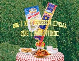 Chương trình khuyến mãi mua 1 Mì Sợi Ý Spaghetti Số 8 Hiệu Divella tặng 1 gói bánh Ottimini