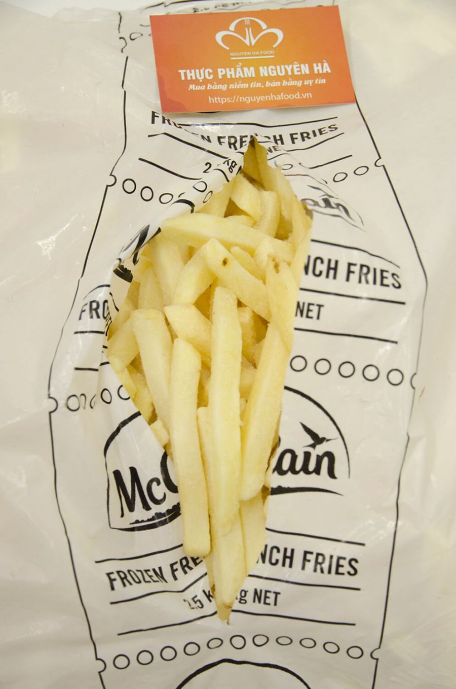 Khoai tây McCain Cọng lớn  3/8 (~10mm) - McCain Straight Cut  Fries 3/8 (~10mm) – 2.5kg/bao
