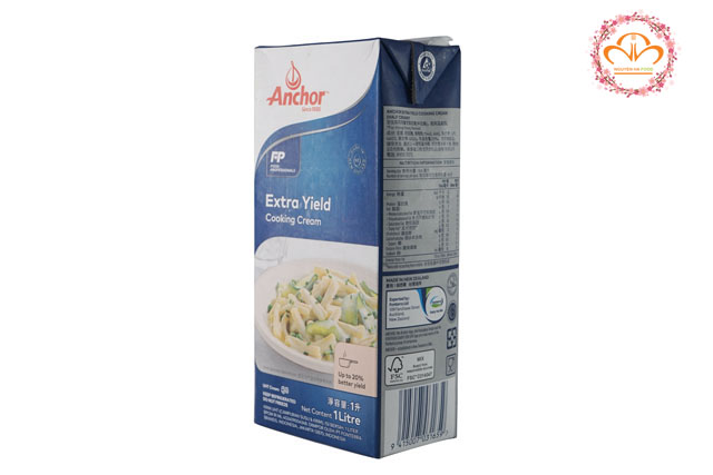 KEM NẤU COOKING ANCHOR - ANCHOR EXTRA YIELD COOKING CREAM - HỘP 1 L