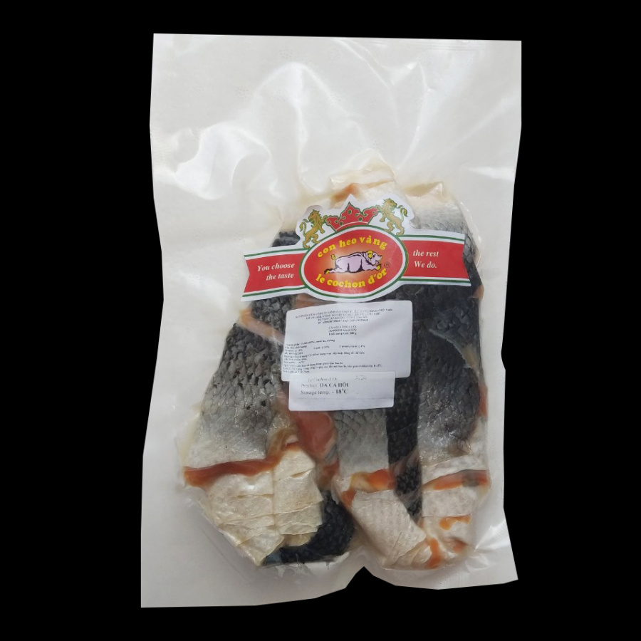 Da Cá Hồi Xông Khói - Smoked Salmon Fish Skin