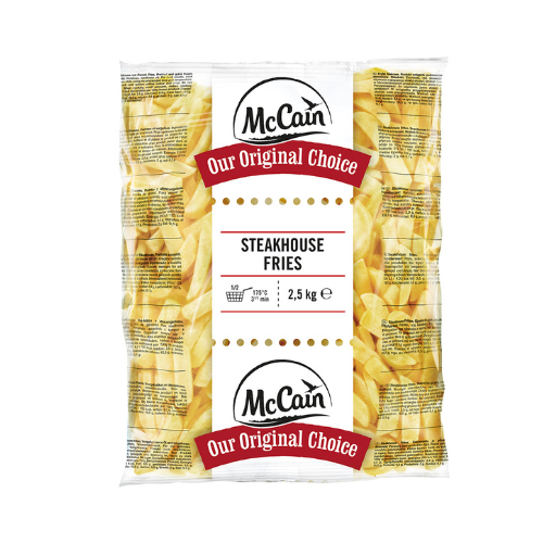 Khoai tây McCain Bít Tết  3/4 (~19mm) - McCain Steak Cut (Steak House) Fries 3/4 (~19mm) - 5kg/bao
