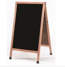 Bảng menu gỗ 2 mặt khung gỗ chân xếp gọn kích thước 700 x 1000 mm