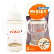 Bình sữa thủy tinh Wesser - 260ml