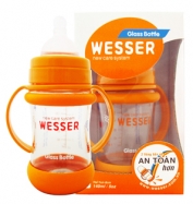 Bình sữa thủy tinh Wesser - 140ml