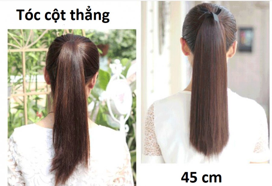 Tóc Cột Thẳng duỗi dài 45 cm - TCT45