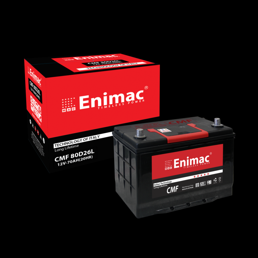 Ắc quy EniMac CMF 80D26 L/R (12V - 70Ah)