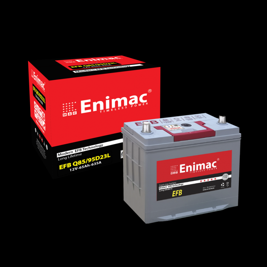 Ắc quy EniMac EFB Q85 (95D23L, 12V - 65Ah)