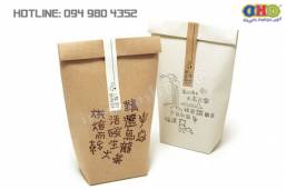 In túi giấy kraft đựng trà ( chè) nhanh giá rẻ tại Hà Nội