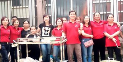 Công ty bảo vệ vệ sỹ Trâm Anh tham gia phát cháo từ thiện tại bệnh viện ung bướu Nghệ An
