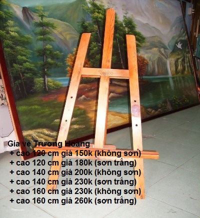 Giá vẽ cao 160cm gỗ tự nhiên