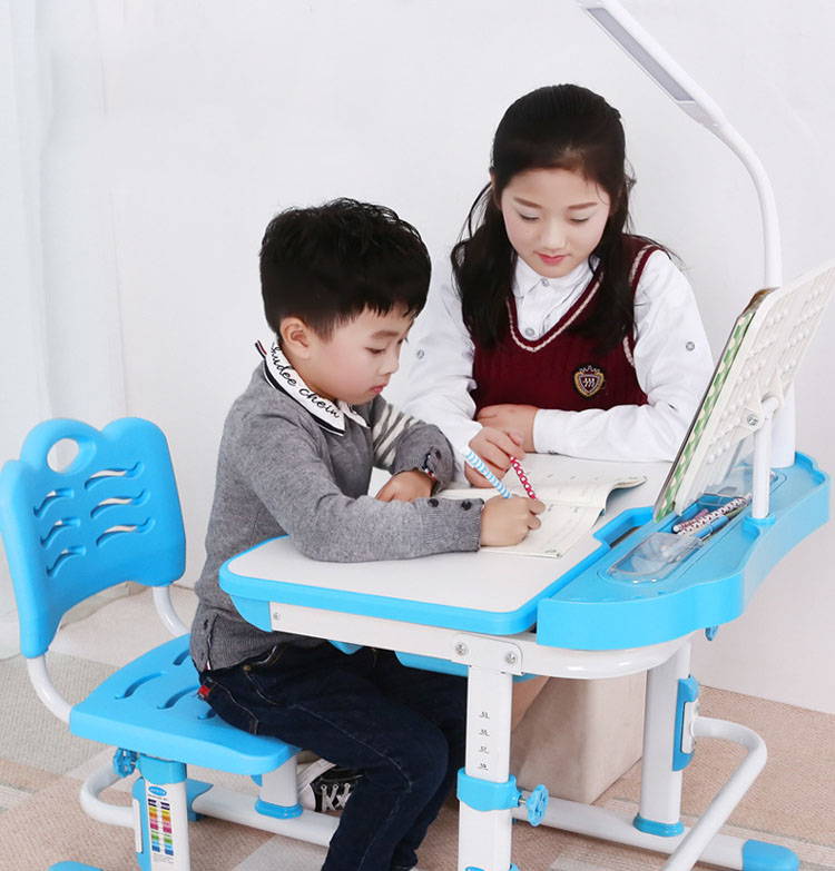 Bộ Bàn ghế học sinh chống gù chống cận giá rẻ cho bé - nội thất trường học Xuân Hòa BHS 14-04CS
