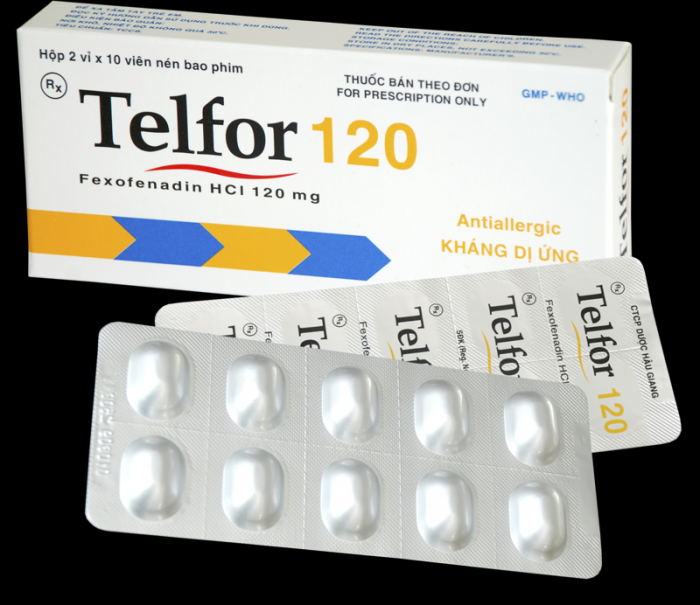 Telfor 120 Điều trị các triệu chứng viêm mũi dị ứng
