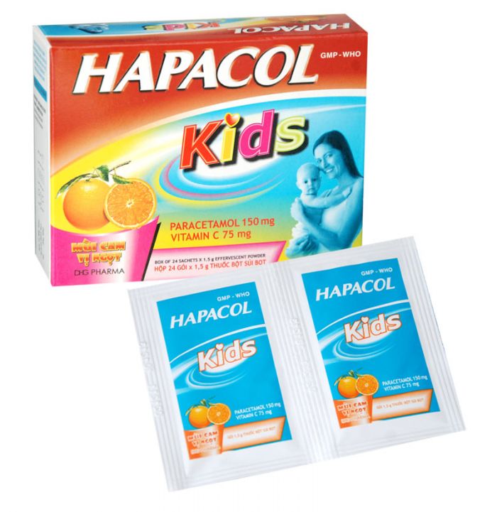 Hapacol Kids Thuốc giảm đau hạ sốt , tăng sức đề kháng cho trẻ em