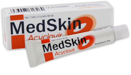 Medskin Acyclovir (kem bôi da) Điều trị nhiễm Herpes simplex da
