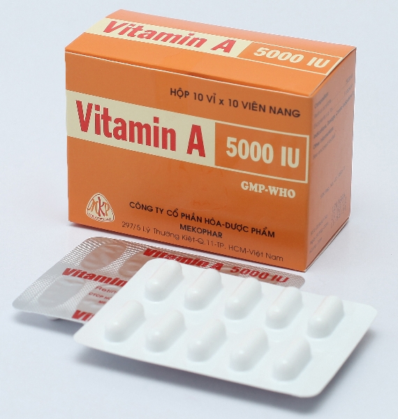Vitamin A 5000IU(viên nang)