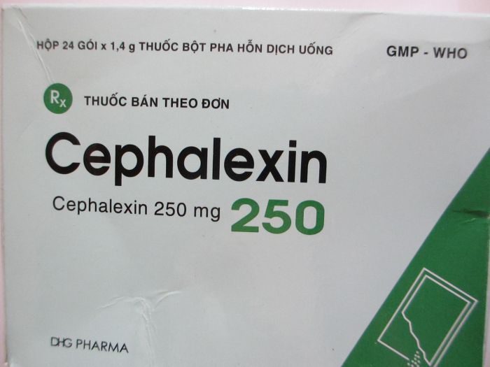 Cephalexin 250mg gói Hậu Giang