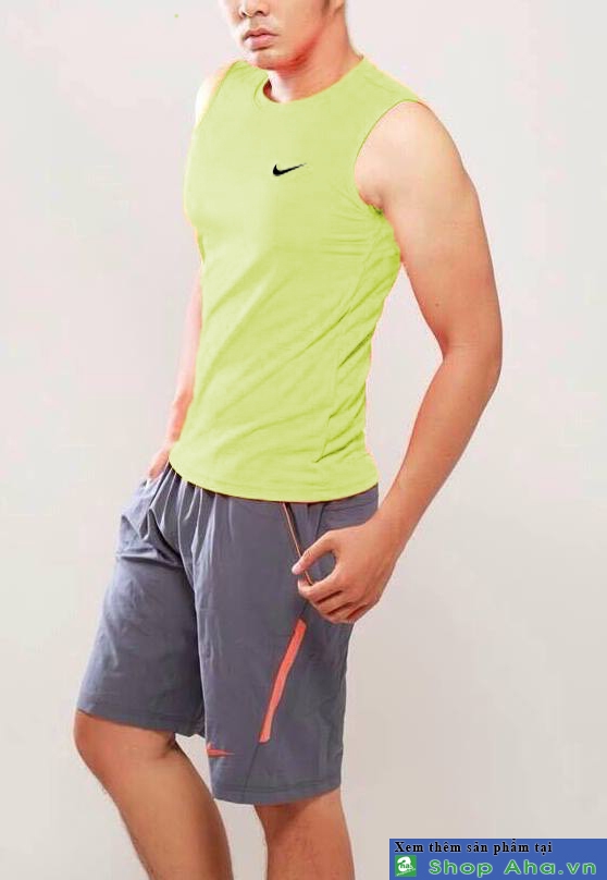 Áo Nike balo tiny swoosh xanh chuối DDU002