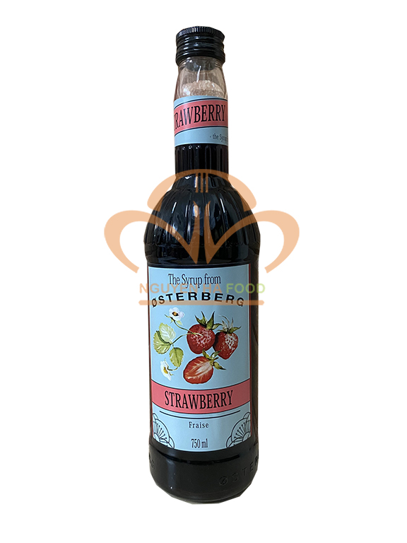 Si rô dâu Osterberg – strawberry syrup (chai 750ml)