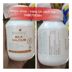 Milk calcium Bio Island bổ sung canxi cho bé
