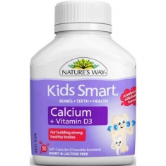 Bổ sung canxi và vitamin D3 cho trẻ em Kids Smart Calcium + Vitamin D3