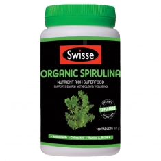 Viên uống tảo xoắn Swisse Organic Spirulina 100 viên