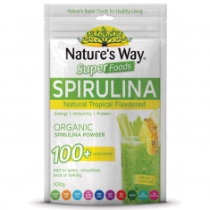 Tảo xoắn Nature's Way Superfoods Tropical Flavoured Spirulina 100g