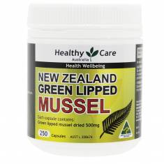 Thuốc bổ khớp sò trai xanh - Healthy Care New Zealand Green Lipped Mussel 250 viên