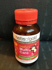 Vitamin tổng hợp cho trẻ Herbs Of Gold Children's Multi Care 60 viên nhai.