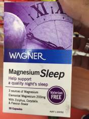 Vitamin giúp bạn ngủ yên giấc Wagner Magnesium Sleep 30 viên