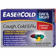 Thuốc trị cảm cúm Ease a Cold Cough Cold & Flu Day & Night 24 viên