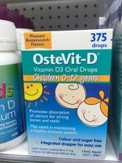 Bổ sung vitamin dạng lỏng cho trẻ - OsteVit-D Vitamin D3 Oral Drops Children 0-12 years 15 ml
