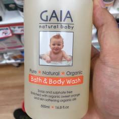 Sữa tắm Organic Úc cho bé - Gaia Natural Baby Bath & Body Wash 500ml