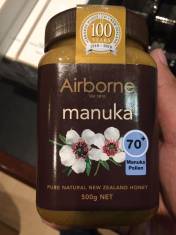 Mật ong hảo hạng Manuka 70+ Airborne 500g