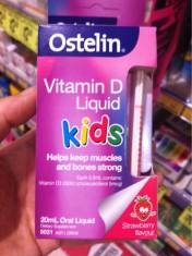Ostelin Vitamin D dạng nước vị dâu cho trẻ em