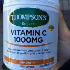 Thompson's Vitamin C 1000mg giúp tăng đè kháng, tránh cảm cúm, chảy nước mũi