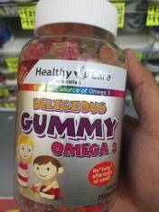 Kẹo Mềm Dầu Cá Gummy Omega 3 cho Bé Healthy Care 250 viên