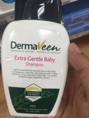 Dầu gội cho baby Extra gentle Shampoo baby Dermaveen 250ml