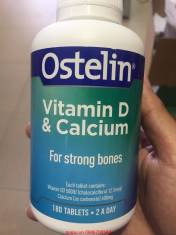 Vitamin D & Calcium hộp 180 viên của Ostelin Úc