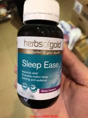 Thuốc hỗ trợ điều trị mất ngủ, stress - Herbs Of Gold Sleep Ease hộp 60 viên
